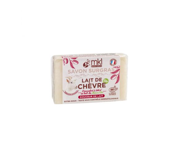 Savon au lait de chèvre douceur de lait MKL Green Nature - pain de 100g - image 1