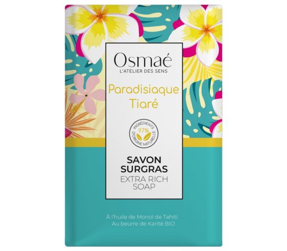 Savon surgras Paradisiaque Tiaré Osmaé - pain de 200 g - image 1