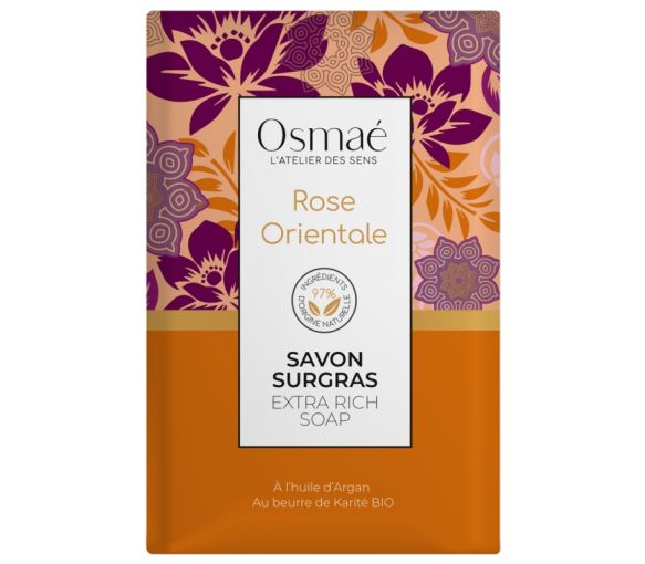Savon surgras Rose Orientale Osmaé - pain de 200 g - image 1