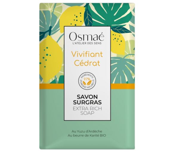 Savon surgras Vivifiant Cédrat Osmaé - pain de 200 g - image 1