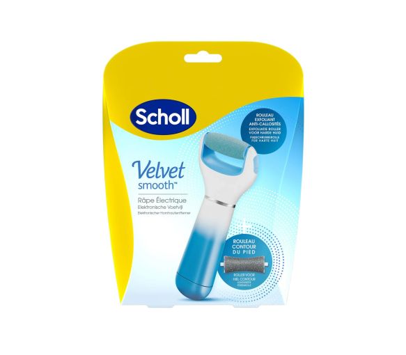 Velvet Smooth express Pedi râpe électrique anti-callosités Scholl - 1 râpe bleue - image 1