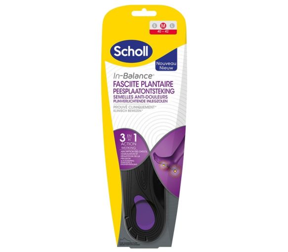 Semelles In-Balance anti-douleurs fasciite plantaire Scholl - 1 paire - image 1