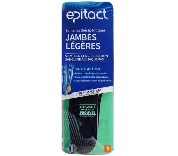 Semelles thérapeutiques jambes légères Epitact - une paire de semelles - image 2