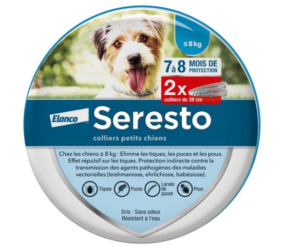 Seresto collier petits chiens Elanco - 2 colliers