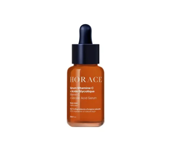 Sérum bonne mine vitamine C et acide glycolique Horace - flacon-pipette de 30ml - image 1