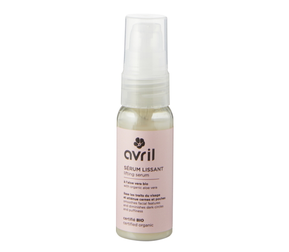 Sérum lissant visage cernes poches bio Avril - flacon-pompe de 30 ml