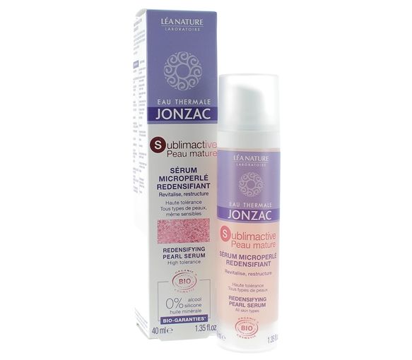 Eau thermale Jonzac Sublimactiv peau mature Sérum microperlé redensifiant bio Léa Nature - flacon de 40ml