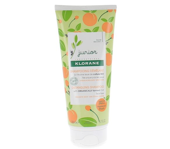 Shampoing démêlant parfum pêche junior Klorane - image 1