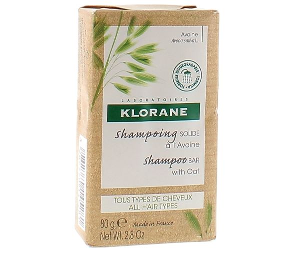 Shampoing solide à l'avoine Klorane - pain de 80 g - image 1