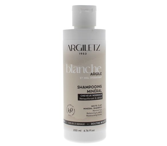 Shampooing minéral Argile blanche bio cheveux normaux Argiletz - flacon de 200 ml - image 1