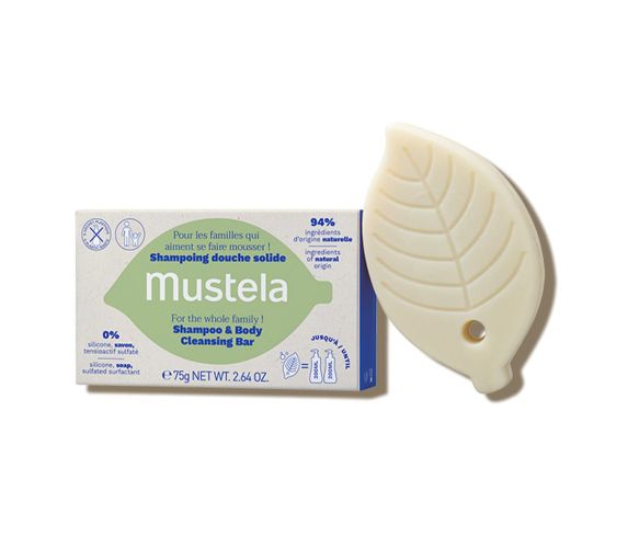 Shampooing douche solide dès 3 ans Mustela - pain de 75g - image 1
