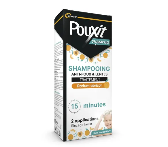Shampooing parfum abricot anti-poux et lentes Pouxit - flacon de 200ml - image 1