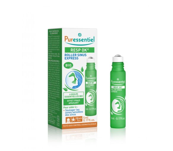 Sinus express aux 6 huiles essentielles bio Puressentiel - roll-on de 6ml - image 1