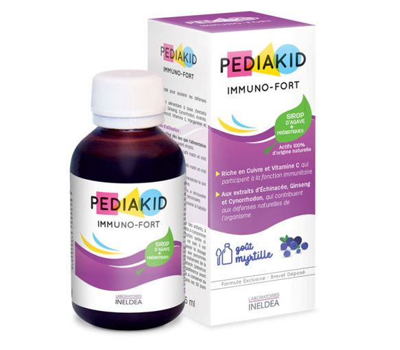 Pediakid Immuno-Fort goût myrtille – 125 ml - image 1