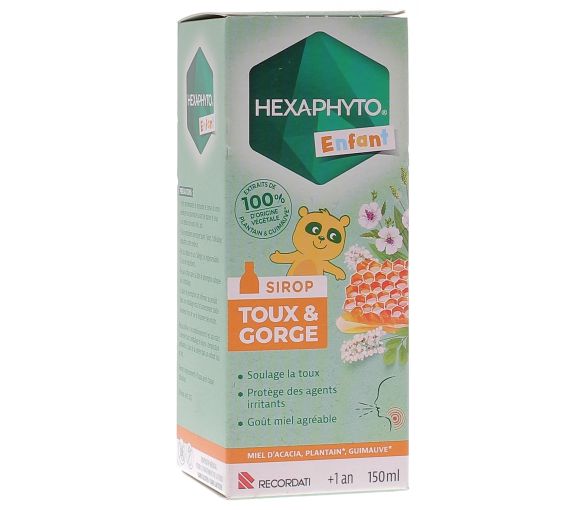 Sirop toux et gorge enfant Hexaphyto - flacon de 150ml - image 1