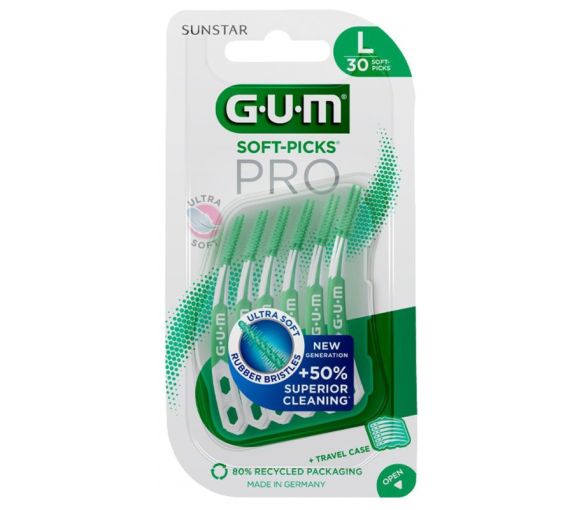 Soft-Picks Pro Brossettes interdentaires taille L GUM - boite de 30 brossettes