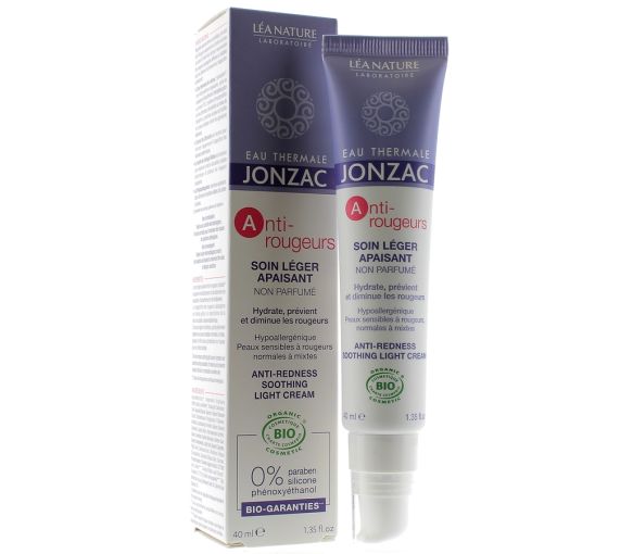 Soin Anti-Rougeurs Léger Apaisant non parfumé Jonzac - tube de 40 ml