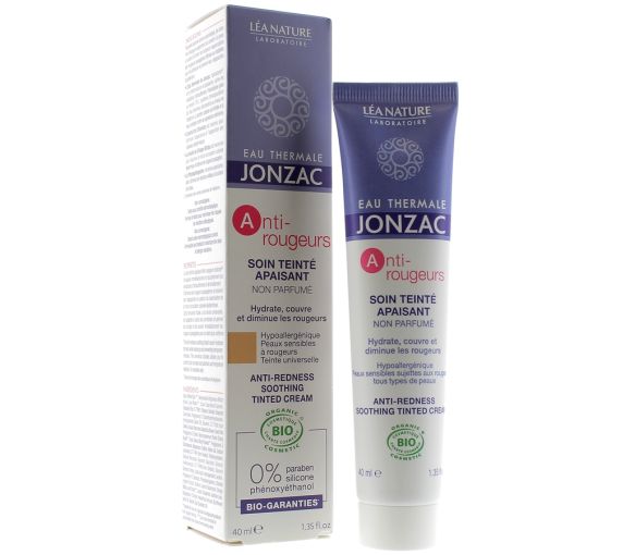 Soin Anti-Rougeurs Teinté Apaisant non parfumé Jonzac - tube de 40 ml