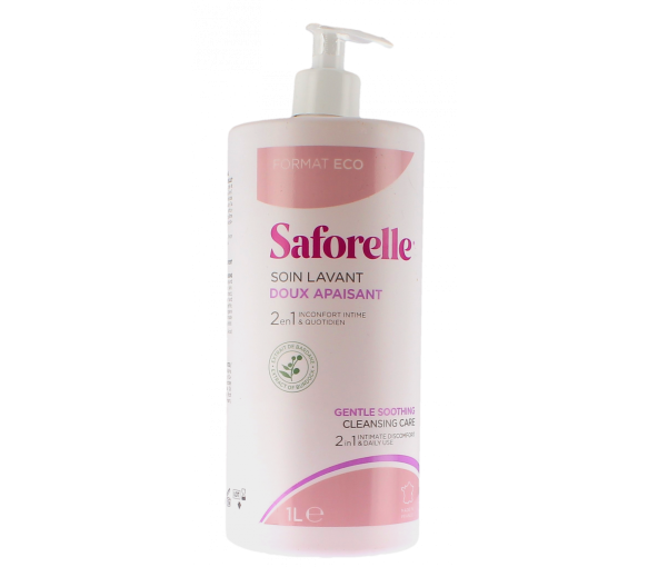 Saforelle soin lavant doux toilette intime - flacon à pompe de 1L - image 1