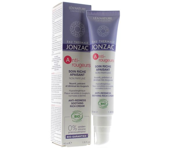 Soin Riche Apaisant Anti-Rougeurs non parfumé Jonzac - tube de 40 ml