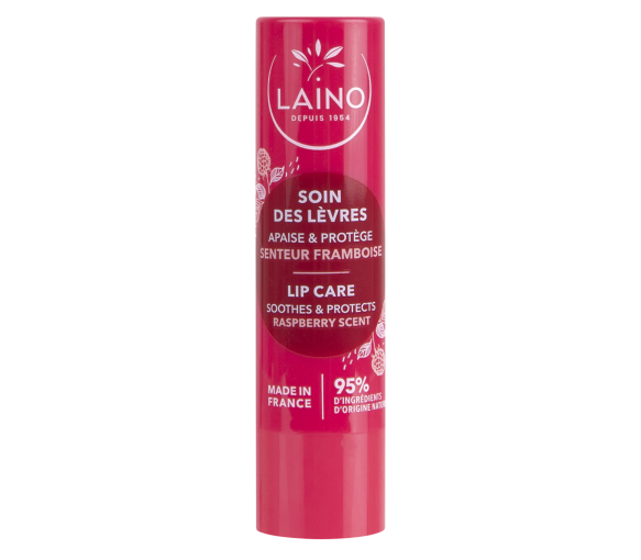 Soin des lèvres parfum framboise Laino - stick de 4g - image 1