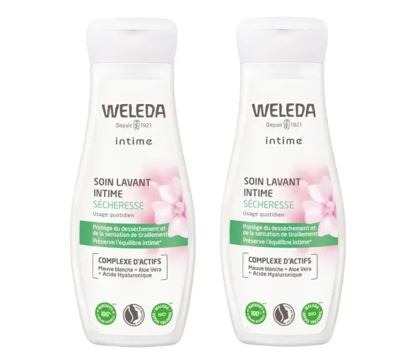 Soin lavant intime sécheresse bio Weleda - lot de 2 flacons de 200ml - image 1
