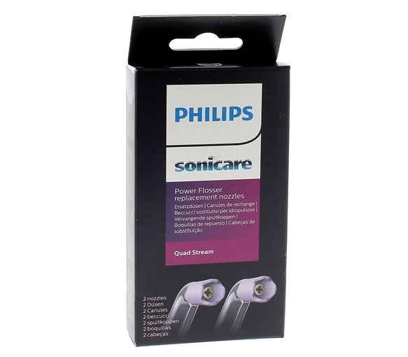Sonicare Canules Quad Stream Power Flosser Philips - boîte de 2 canules de rechange