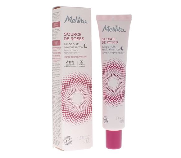 Source de Roses Gelée de nuit revitalisante Melvita - tube de 40ml