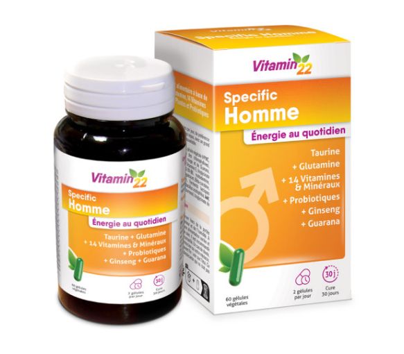 Vitamin 22 Specific homme Ineldea - boite de 60 gélules - image 1