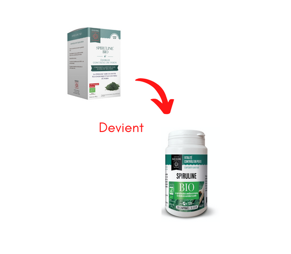 Spiruline Bio énergie/controle du poids Dayang - boite de 120 comprimés