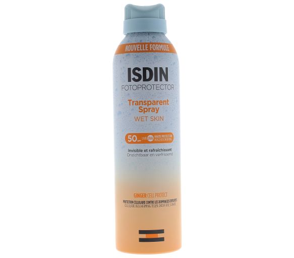 Spray transparent Wet Skin SPF50 Fotoprotector Isdin - spray de 250ml - image 1