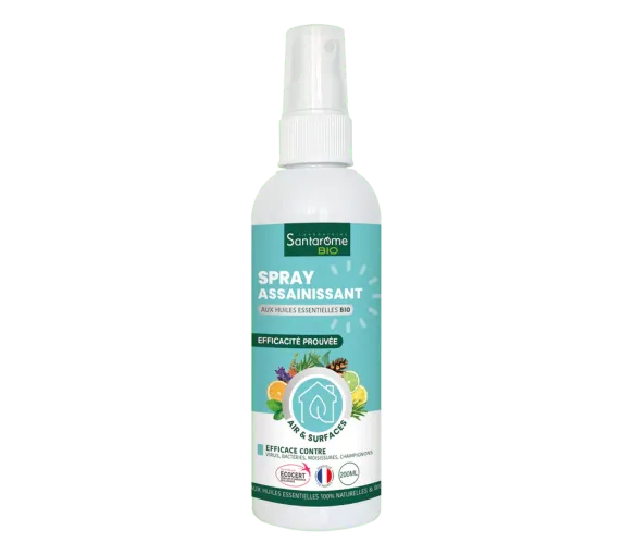 Spray assainissant aux huiles essentielles bio Santarome - spray de 200ml - image 1