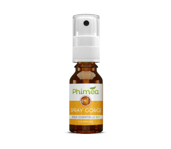 Spray gorge à la Propolis et aux huiles essentielles BIO Phimea - spray de 15 ml