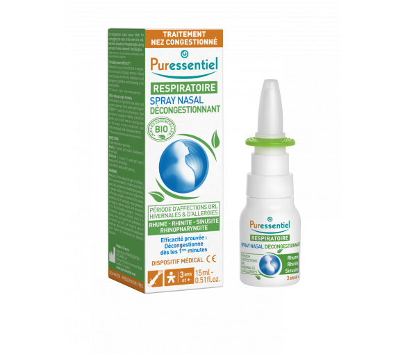 Spray nasal décongestionnant aux huiles essentielles bio Puressentiel - image 1