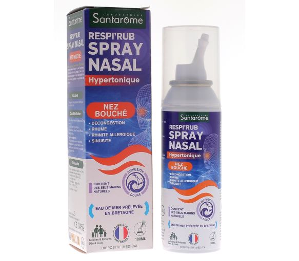 Respi'rub Spray nasal hypertonique nez bouché Santarome - spray de 100ml - image 1