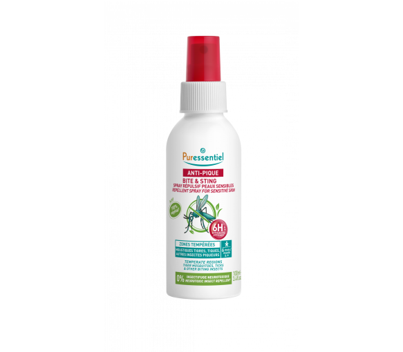 Spray répulsif peaux sensibles anti-pique Puressentiel - flacon de 100ml - image 1
