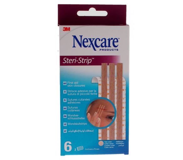 Steri-strip Sutures cutanées Nexcare - boite de 6 bandelettes de 6 mm x 75 mm - image 1