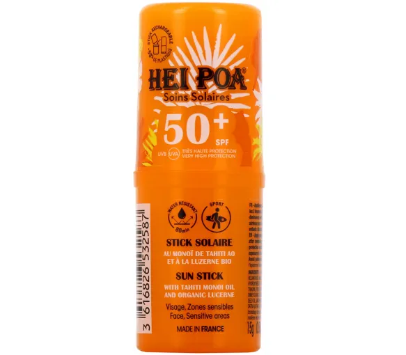 Stick solaire visage Hei Poa - stick de 15g