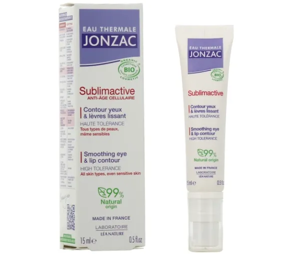 Sublimactive Contour yeux-lèvres lissant Eau Thermale Jonzac - flacon-pompe de 15 ml