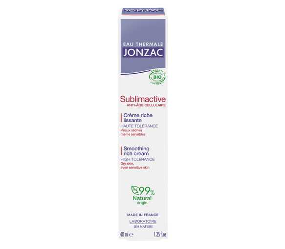 Sublimactive Crème riche lissante bio Eau Thermale Jonzac - tube de 40 ml - image 1