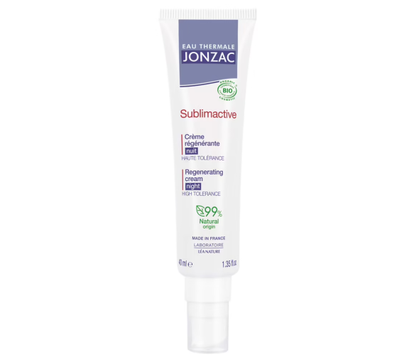 Sublimactive crème regénérante nuit bio Jonzac - tube de 40 ml - image 1