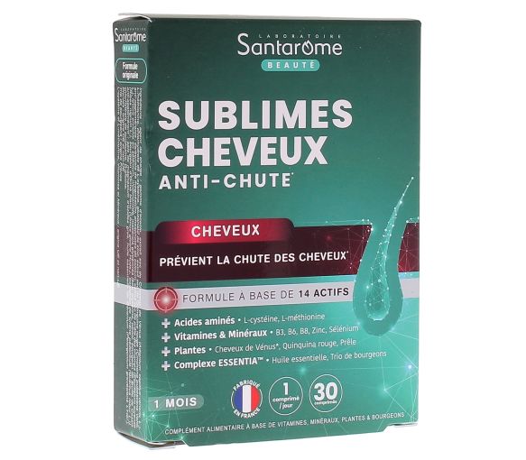 Sublimes cheveux anti-chute Santarome - boîte de 30 comprimés - image 1