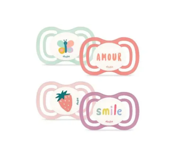 Sucettes anatomiques F4 extra fine jour et nuit +18 mois Dodie - 2 sucettes - image 1