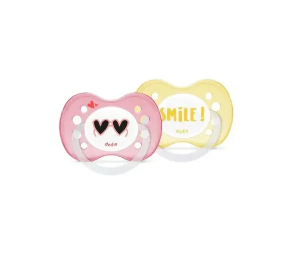 Sucettes anatomiques en silicone 6 mois et plus Dodie - 2 sucettes - image 1
