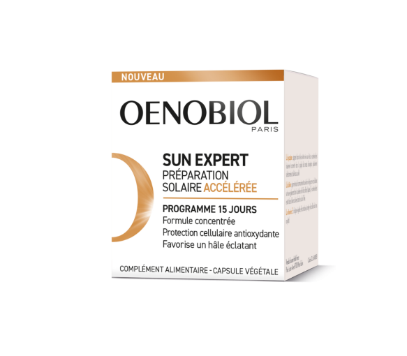 Sun expert Préparation solaire accélérée Oenobiol - pot de 15 capsules - image 1