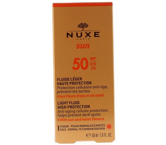 Sun fluide léger haute protection SPF50 Nuxe - flacon de 50 ml - image 1