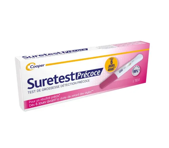 Suretest Test de grossesse précoce Cooper - un test - image 1