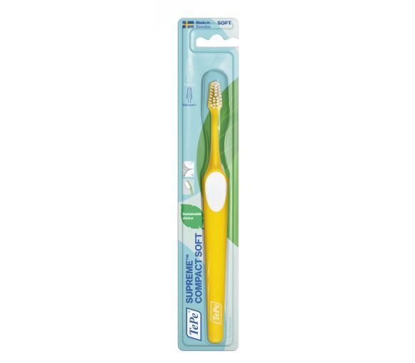 Brosse à dents supreme compact soft TePe - 1 brosse à dents
