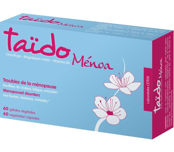 Taïdo Ménoa troubles de la ménopause Elerte - boite de 60 gélules