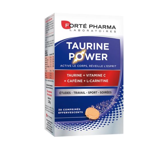 Taurine power Forté pharma énergie - 30 comprimés effervescent